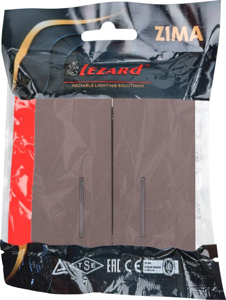 Изображение товара Выключатель Lezard Zima 704-7388-112QC (шоколад)