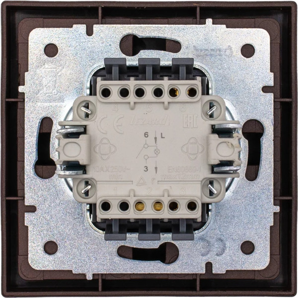 Изображение товара Выключатель Lezard Zima 704-7388-111QC (шоколад)