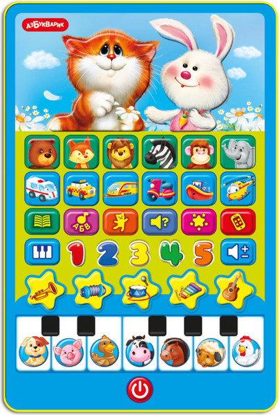 Изображение товара Развивающая игрушка Азбукварик Игровой планшетик Мои друзья зверята / 3377