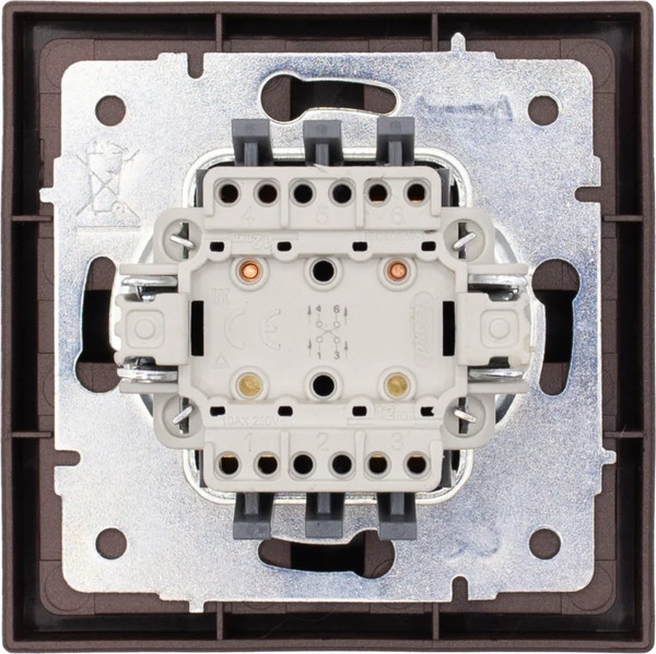 Изображение товара Выключатель Lezard Zima 704-7388-107QC (шоколад)