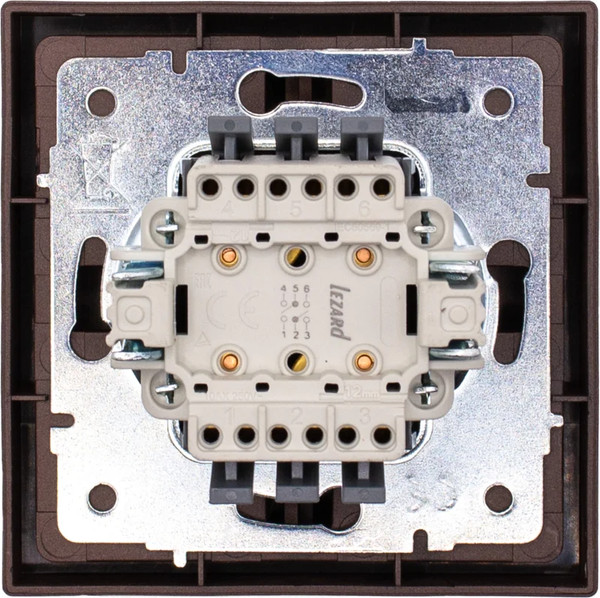 Изображение товара Выключатель Lezard Zima 704-7388-106QC (шоколад)