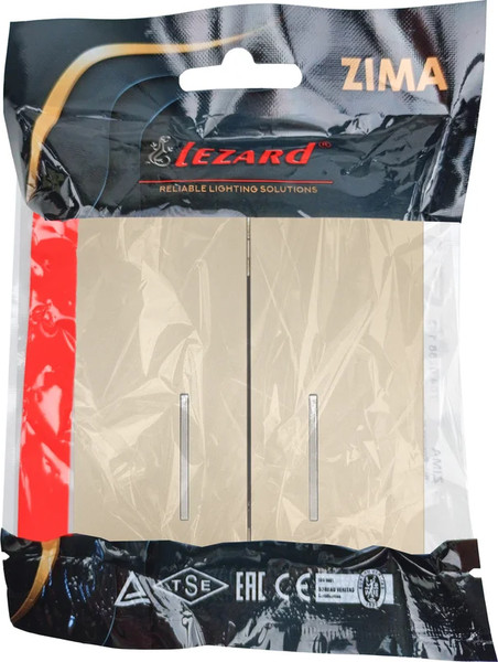 Изображение товара Выключатель Lezard Zima 704-3688-112QC (золото)