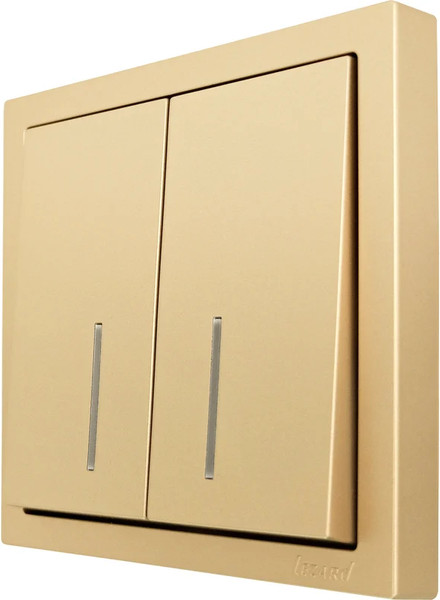 Изображение товара Выключатель Lezard Zima 704-3688-112QC (золото)