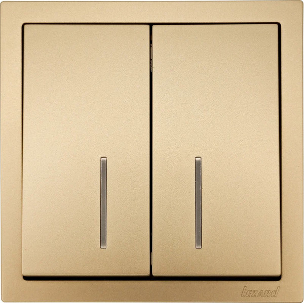Изображение товара Выключатель Lezard Zima 704-3688-112QC (золото)