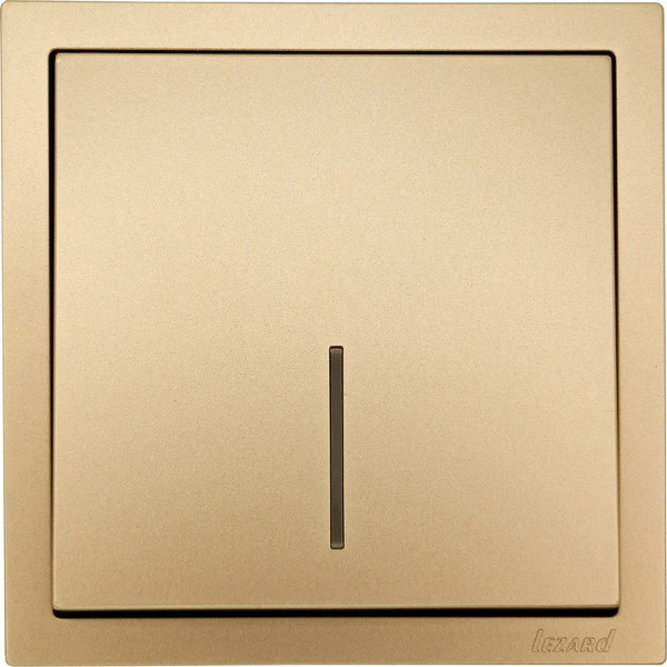 Изображение товара Выключатель Lezard Zima 704-3688-111QC (золото)
