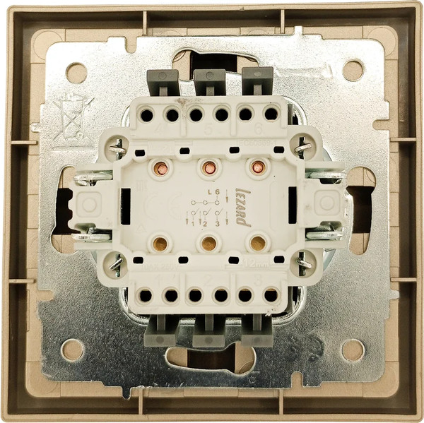 Изображение товара Выключатель Lezard Zima 704-3688-109QC (золото)