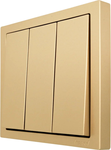 Изображение товара Выключатель Lezard Zima 704-3688-109QC (золото)