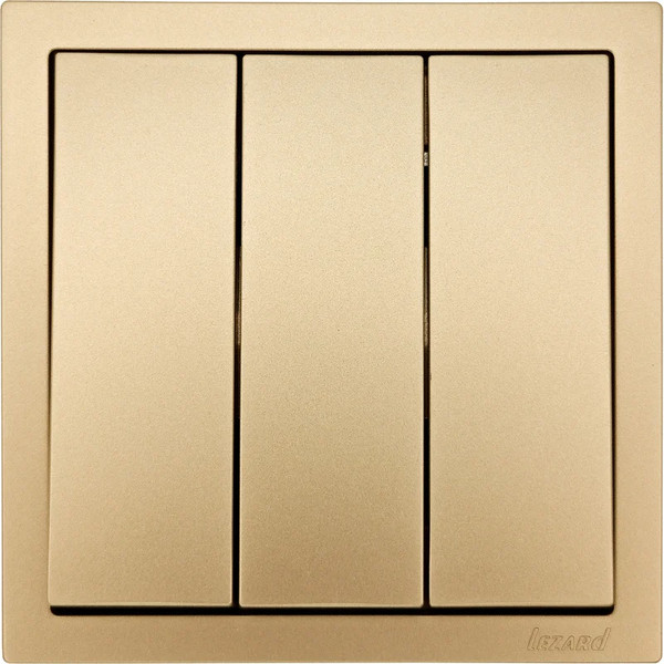 Изображение товара Выключатель Lezard Zima 704-3688-109QC (золото)