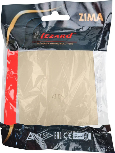 Изображение товара Выключатель Lezard Zima 704-3688-107QC (золото)