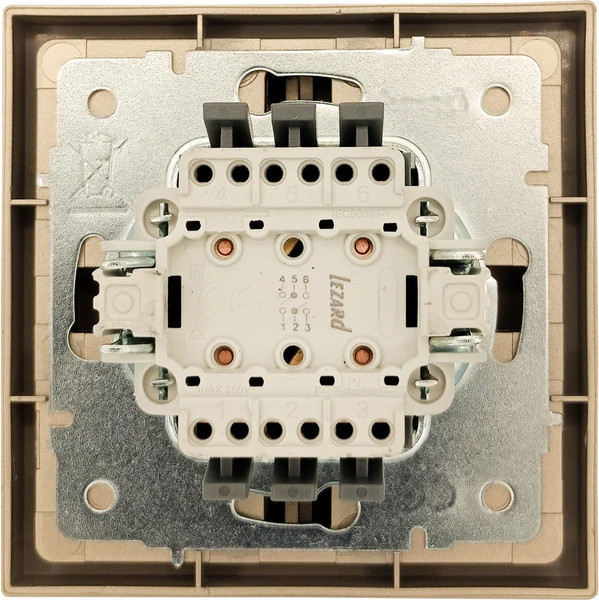 Изображение товара Выключатель Lezard Zima 704-3688-106QC (золото)