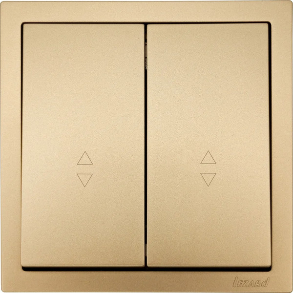 Изображение товара Выключатель Lezard Zima 704-3688-106QC (золото)