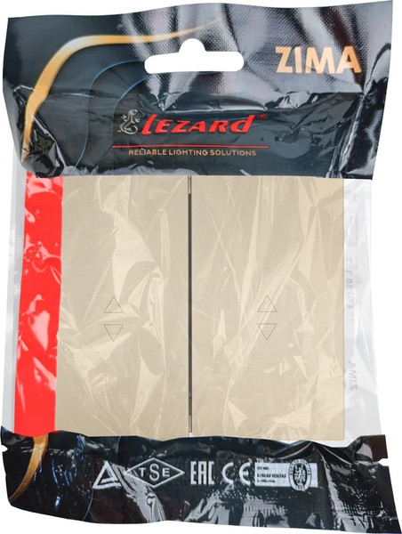 Изображение товара Выключатель Lezard Zima 704-3688-106QC (золото)