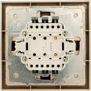 Изображение товара Выключатель Lezard Zima 704-3688-105QC (золото)