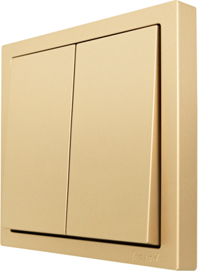 Изображение товара Выключатель Lezard Zima 704-3688-101QC (золото)