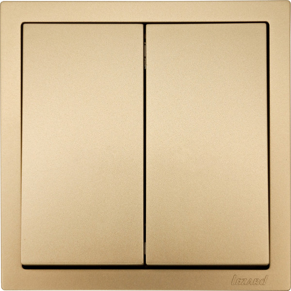 Изображение товара Выключатель Lezard Zima 704-3688-101QC (золото)
