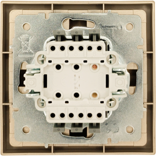 Изображение товара Выключатель Lezard Zima 704-3688-100QC (золото)
