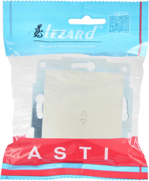 Изображение товара Выключатель Lezard Asti 7081-3030-114 (жемчужно-белый перламутр)