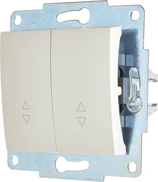Изображение товара Выключатель Lezard Asti 7081-3088-106 (жемчужно-белый перламутр)