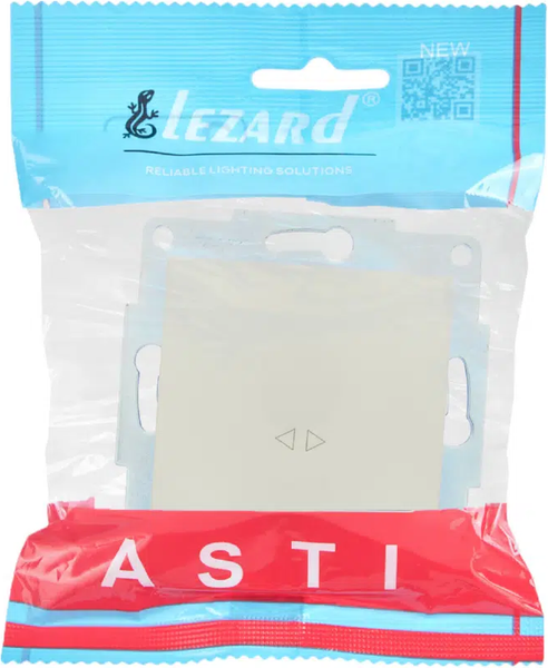 Изображение товара Выключатель Lezard Asti 7081-3088-107 (жемчужно-белый перламутр)