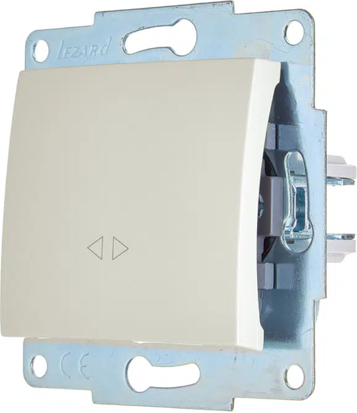 Изображение товара Выключатель Lezard Asti 7081-3088-107 (жемчужно-белый перламутр)