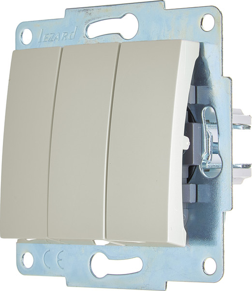 Изображение товара Выключатель Lezard Asti 7081-3088-109 (жемчужно-белый перламутр)
