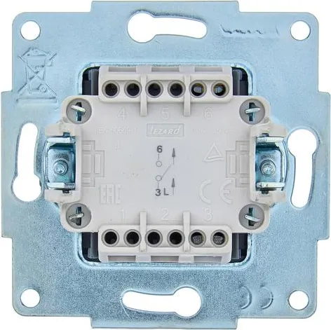 Изображение товара Выключатель Lezard Asti 7081-4288-100 (черный бархат)