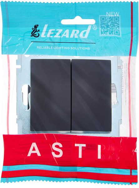 Изображение товара Выключатель Lezard Asti 7081-4288-101 (черный бархат)