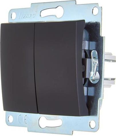 Изображение товара Выключатель Lezard Asti 7081-4288-101 (черный бархат)