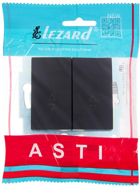 Изображение товара Выключатель Lezard Asti 7081-4288-106 (черный бархат)
