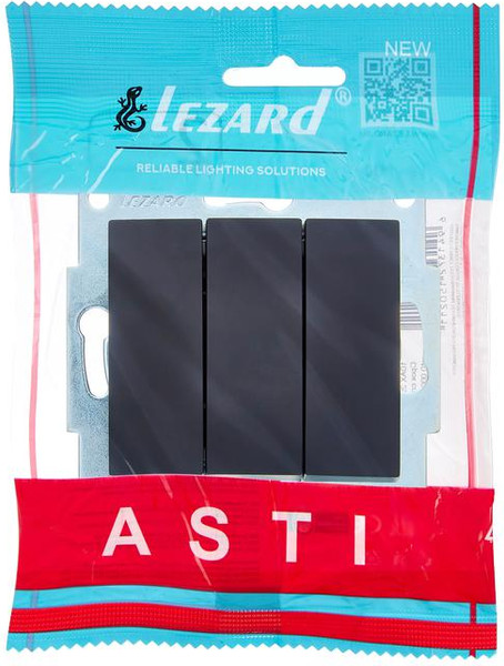 Изображение товара Выключатель Lezard Asti 7081-4288-109 (черный бархат)