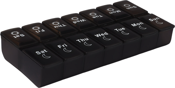 Изображение товара Таблетница Onlytop Неделька / 9412858 (черный)