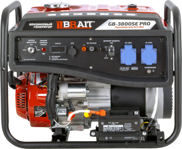 Изображение товара Бензиновый генератор Brait GB-3800SE PRO