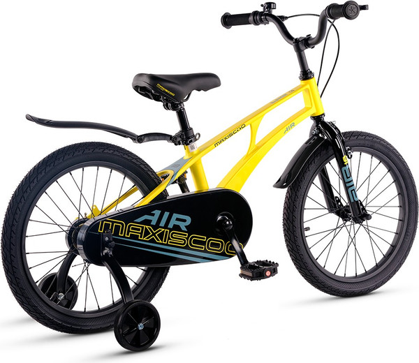 Изображение товара Детский велосипед Maxiscoo Air Стандарт 18 2025 / MSC-A1841 (желтый матовый, разобранный, в коробке)