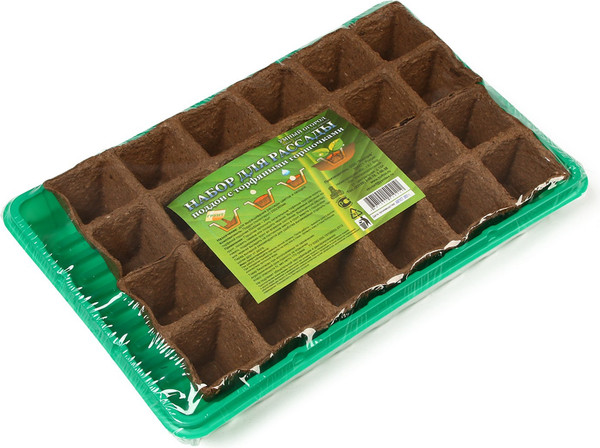Изображение товара Набор для рассады Экоторф 1306314 (зеленый)