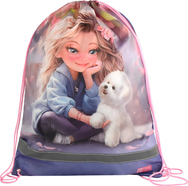 Изображение товара Мешок для обуви Феникс+ Блондинка с собачкой / 69192