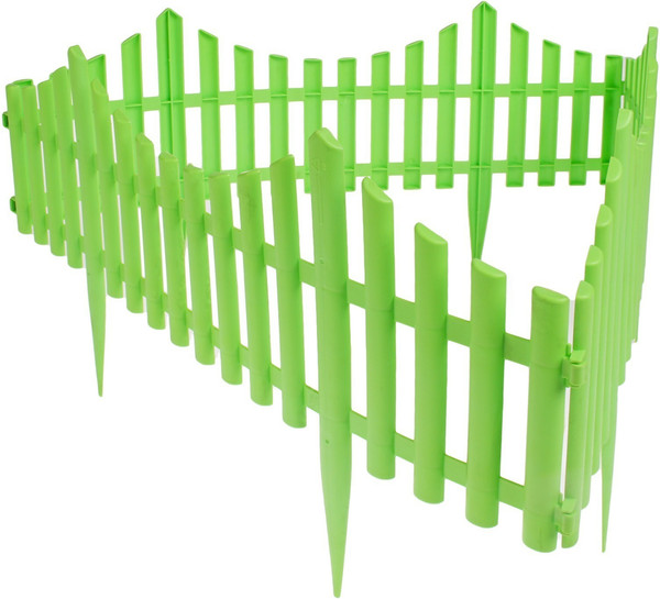 Изображение товара Изгородь декоративная GREENGO 30x300см 5 секций (салатовый)