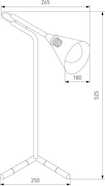 Изображение товара Настольная лампа Евросвет Enigma 01186/1 (черный)