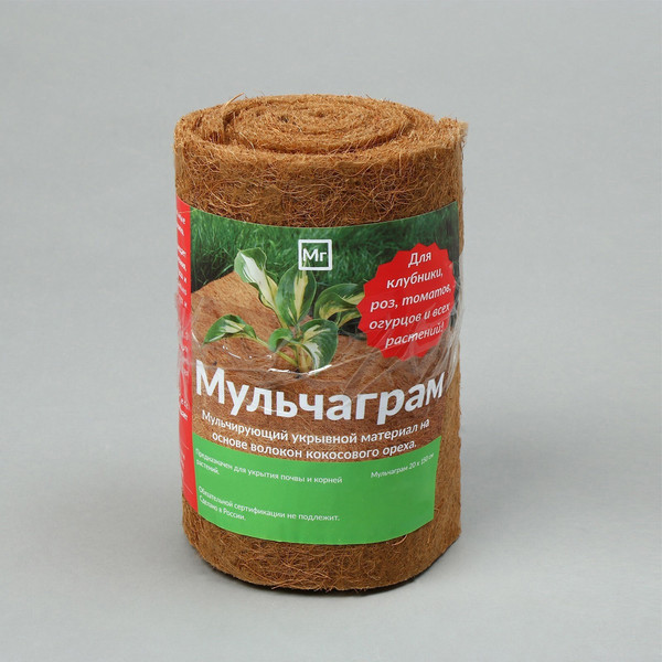 Изображение товара Укрывной материал Мульчаграм Лента из кокосового полотна 1.5x0.2м