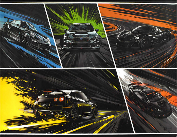 Изображение товара Бювар Феникс+ Неоновые тачки / 69117