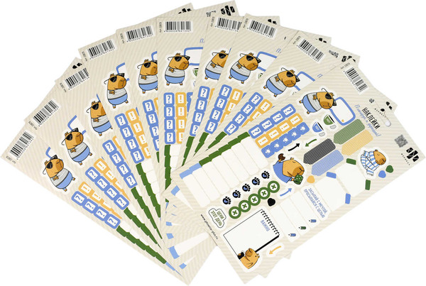 Изображение товара Набор наклеек Феникс+ Капибара / 70879