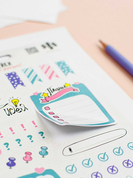 Изображение товара Набор наклеек Феникс+ Яркая идея / 70883