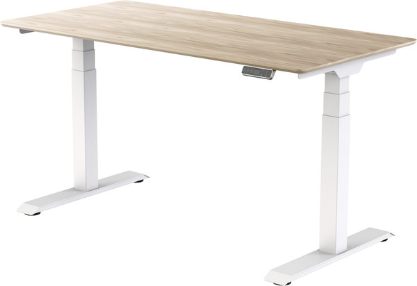 Изображение товара Стол с подъемным механизмом Smartstol SmartPro WN 1300x750x27 (белый/Дуб натуральный)