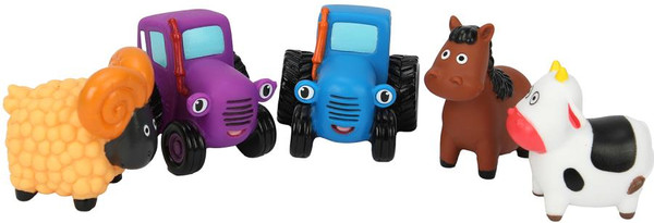 Изображение товара Набор игрушек для ванной Капитошка Синий Трактор / STR-05-NW