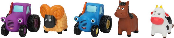 Изображение товара Набор игрушек для ванной Капитошка Синий Трактор / STR-05-NW