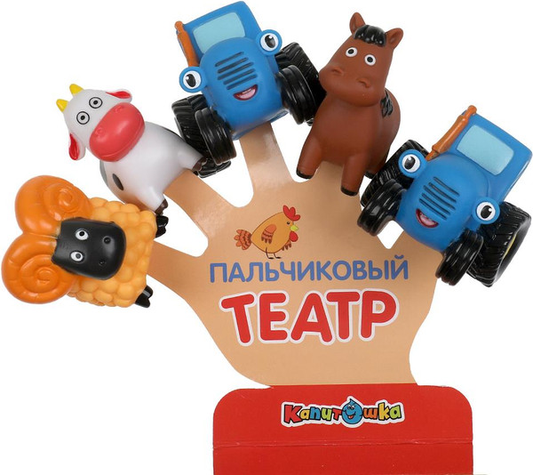 Изображение товара Набор игрушек для ванной Капитошка Синий Трактор / STR-05-B01