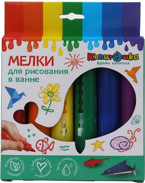 Изображение товара Набор игрушек для ванной Капитошка Мелки для рисования в ванной / SEW-STAR03