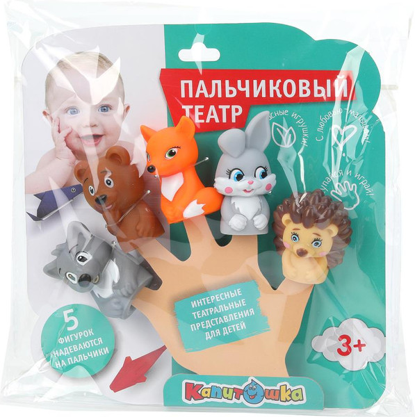 Изображение товара Набор игрушек для ванной Капитошка Животные / YG98893-R