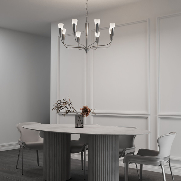 Изображение товара Люстра Евросвет Rhyton 60167/8 (никель)