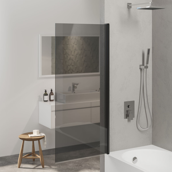 Изображение товара Стеклянная шторка для ванны Berges River S Black 80 / 065016