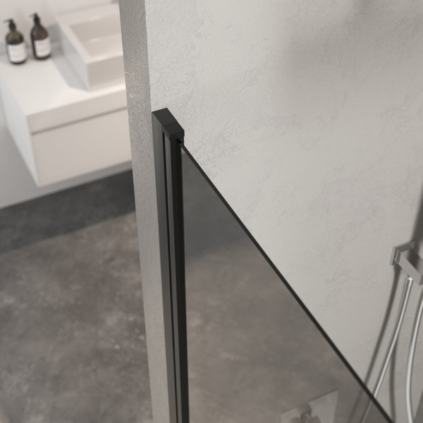 Изображение товара Стеклянная шторка для ванны Berges River S Black 80 / 065016